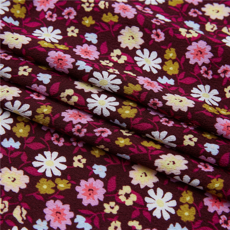 Flos purpureus crinkle 47% rayon 54% viscosus digitalis pastoralis top & classic fabric