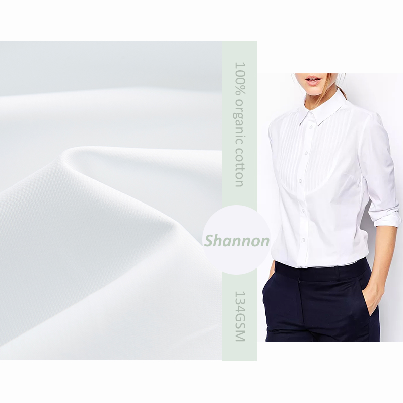 Classic album 100% cotton satin eco-friendly for shirt for casual office dominae fabricae